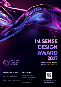 [국제공모전] IN:SENSE Design Award 2027 참가작 모집