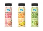 동원F&B, 업계 최초 과육이 씹히는 진짜 과일우유 덴마크 츄썸 3종 출시