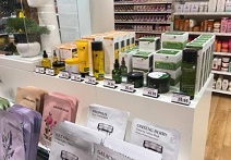 아미코스메틱 퓨어힐스, 스위스 백화점 쿱 시티 전점 론칭