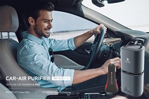 맥스컴코리아, 공기 정화와 급속 충전을 동시에 할 수 있는 프리미엄 차량용 공기청정기 출시