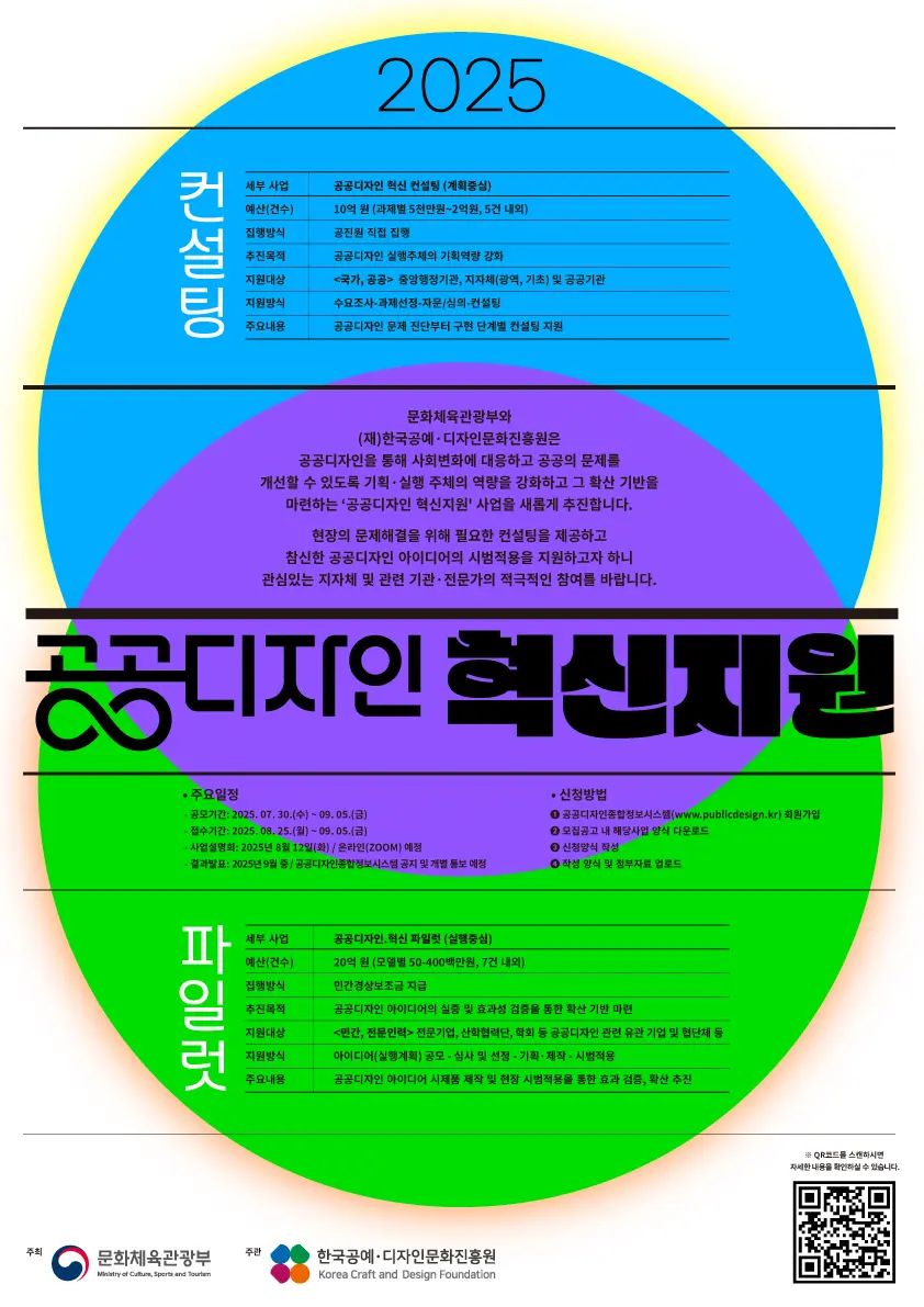 “사회문제, 디자인으로 같이 고민해요” 문체부·공진원, 공공디자인 혁신 지원 사업 추진