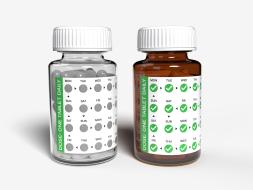 복권처럼 긁어서 표시하는 투약 스티커