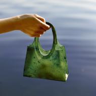 과일껍질로 만든 “임시 핸드백,” 소네트155