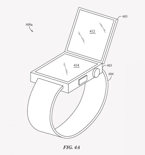 애플, 두 개의 화면을 가진 접이식 애플 워치 특허 출원