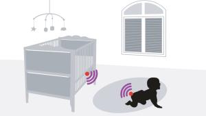 육아와 간병에 대한 부담을 획기적으로 줄여주는 기저귀 센서 디자인.