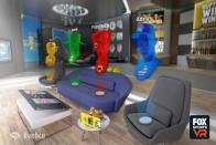 가상현실 속에서 친구와 스포츠 중계를 관람한다