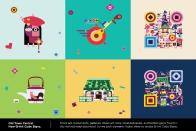 일러스트레이션으로 만든 홍콩관광청의 QR코드