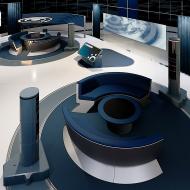 “현실을 확장”하는 VR 뉴스 스튜디오 콘셉, 뉴스 파빌리온