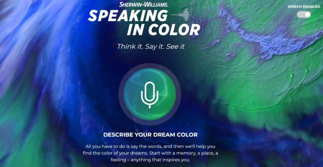 음성만으로 원하는 페인트 색조 만드는 AI 앱, ‘Speaking in Color’