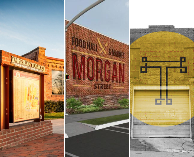 American Tobacco Campus와 Morgan Street Food Hall & Market, 그리고 Transfer Co.