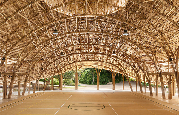 [태국 건축 디자인] 대나무로 만든 체육관 ZERO-CARBON SPORT HALL