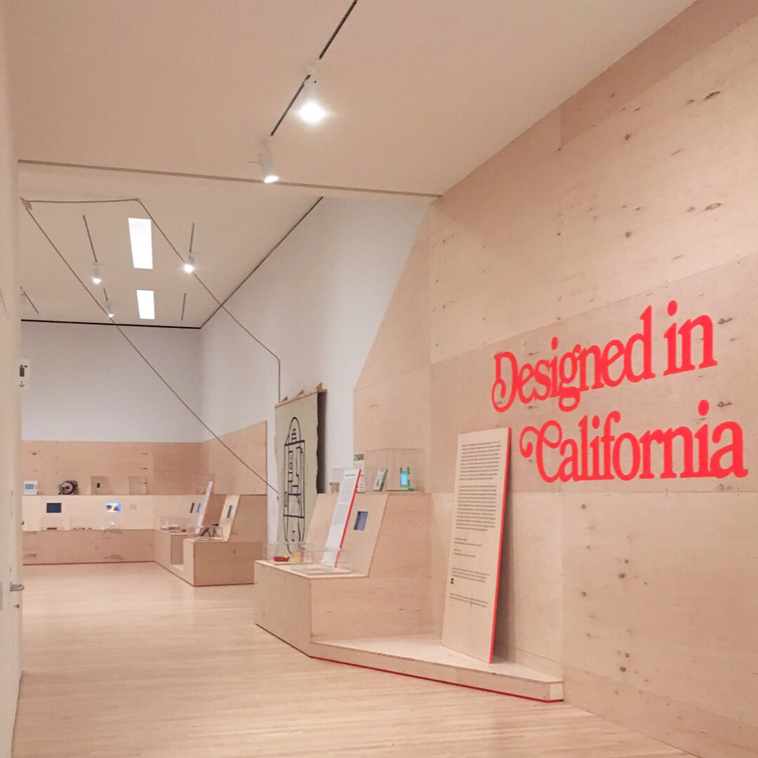 캘리포니안 디자인에 대하여, Designed in california 전시.