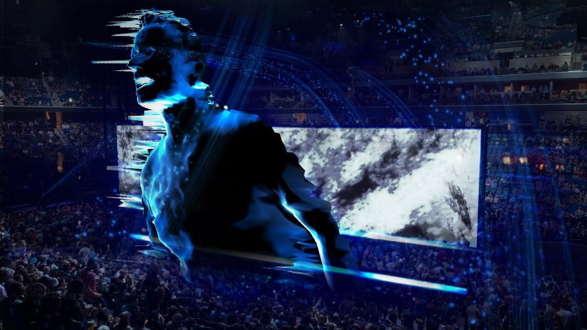 U2 콘서트장에 등장한 거대 증강현실(AR) 아바타