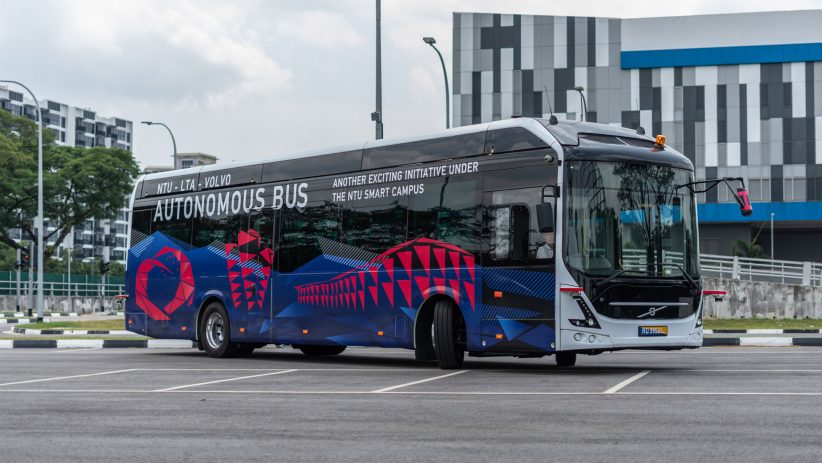 볼보, '세계 최초' 자율주행 전기버스 싱가포르서 테스트 중
