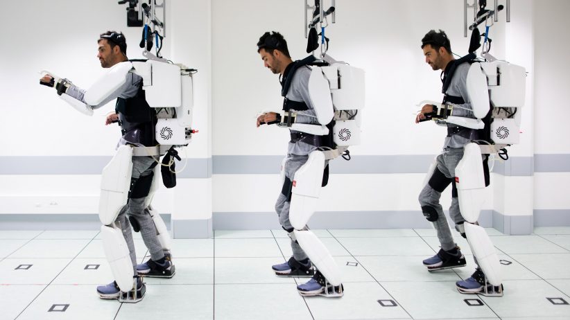 생각으로 조종하는 외골격 로봇 개발