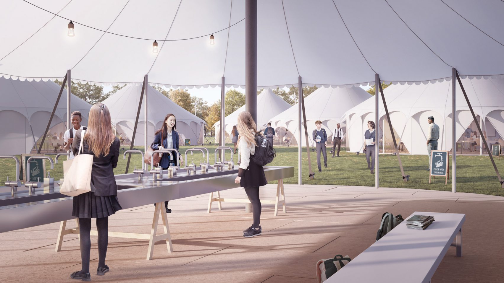 사회적 거리두기 학습을 위한 텐트 교실 제안