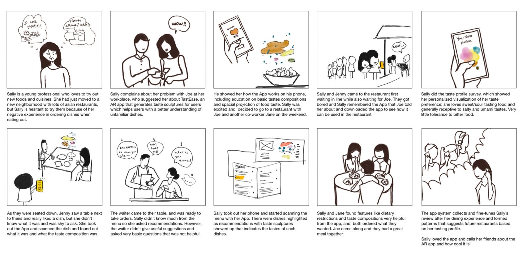 AR기술로 맛정보 시각화한 학생작품