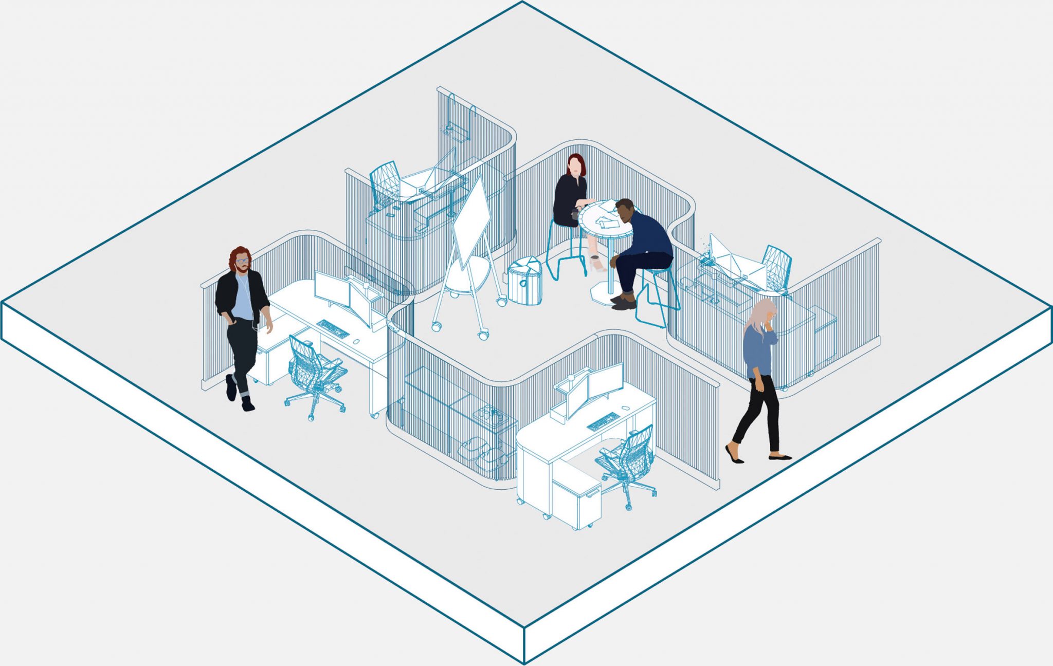 “포스트팬데믹, 사무실은 실제와 원격근무가 균형을 이룰 것”