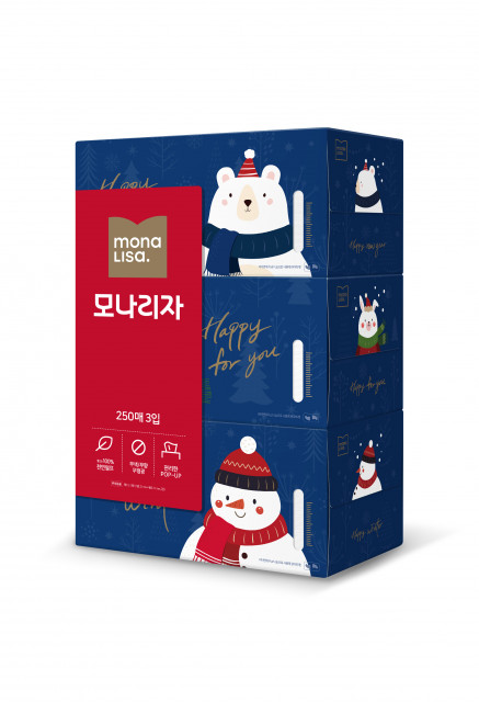 ‘티슈 케이스로 연말 인테리어 완성’ 모나리자, ‘겨울 한정판’ 스페셜 디자인 미용티슈 출시