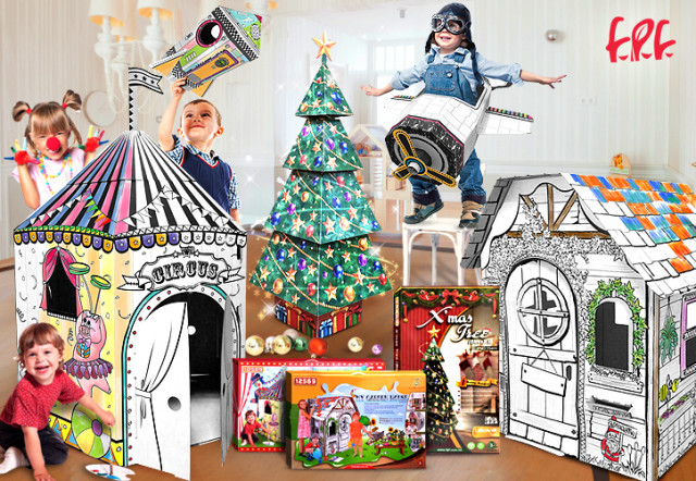 FPF KOREA, ‘크리스마스엔 집콕놀이’ 종이집 장난감 5종 출시