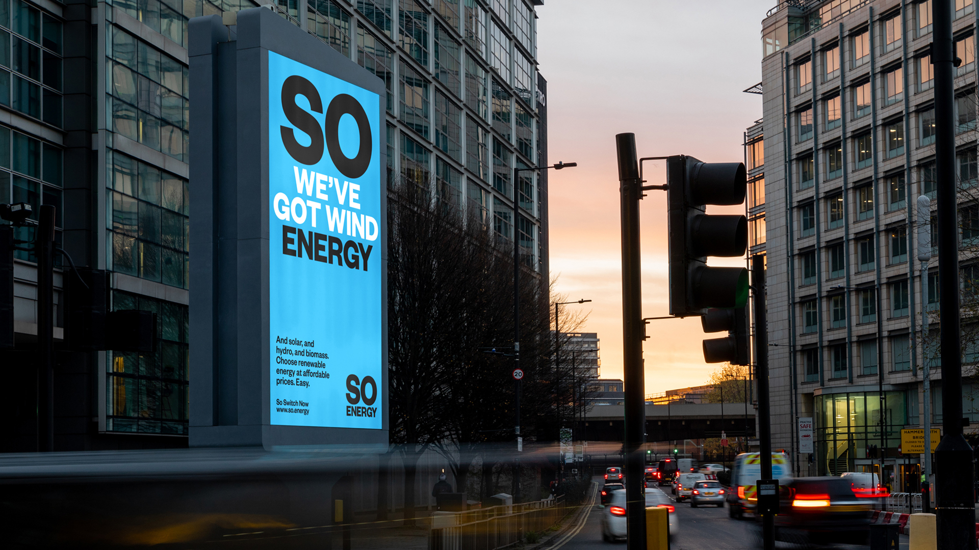 기후변화에 대처하여 고객 커뮤니케이션을 위한 영국 재생 에너지 공급 브랜드 So Energy 리브랜딩