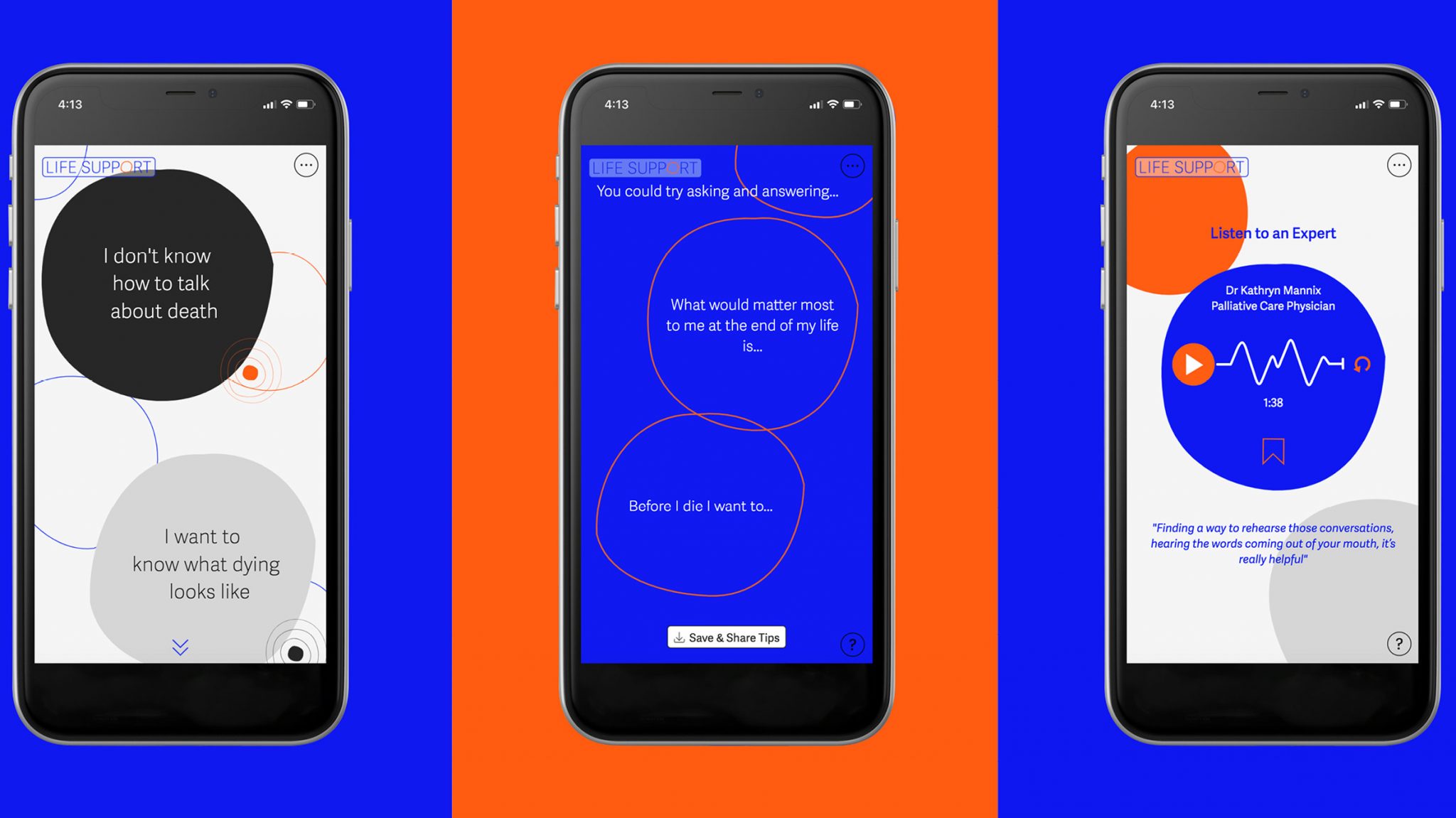 죽음을 마주하도록 돕는 디지털 툴, 라이프 서포트①