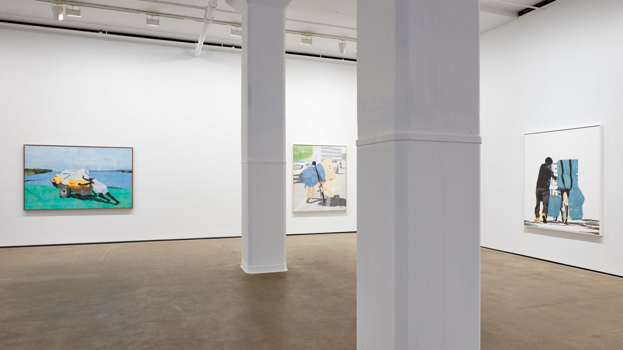 물감대신 비닐봉지로 그린 그림