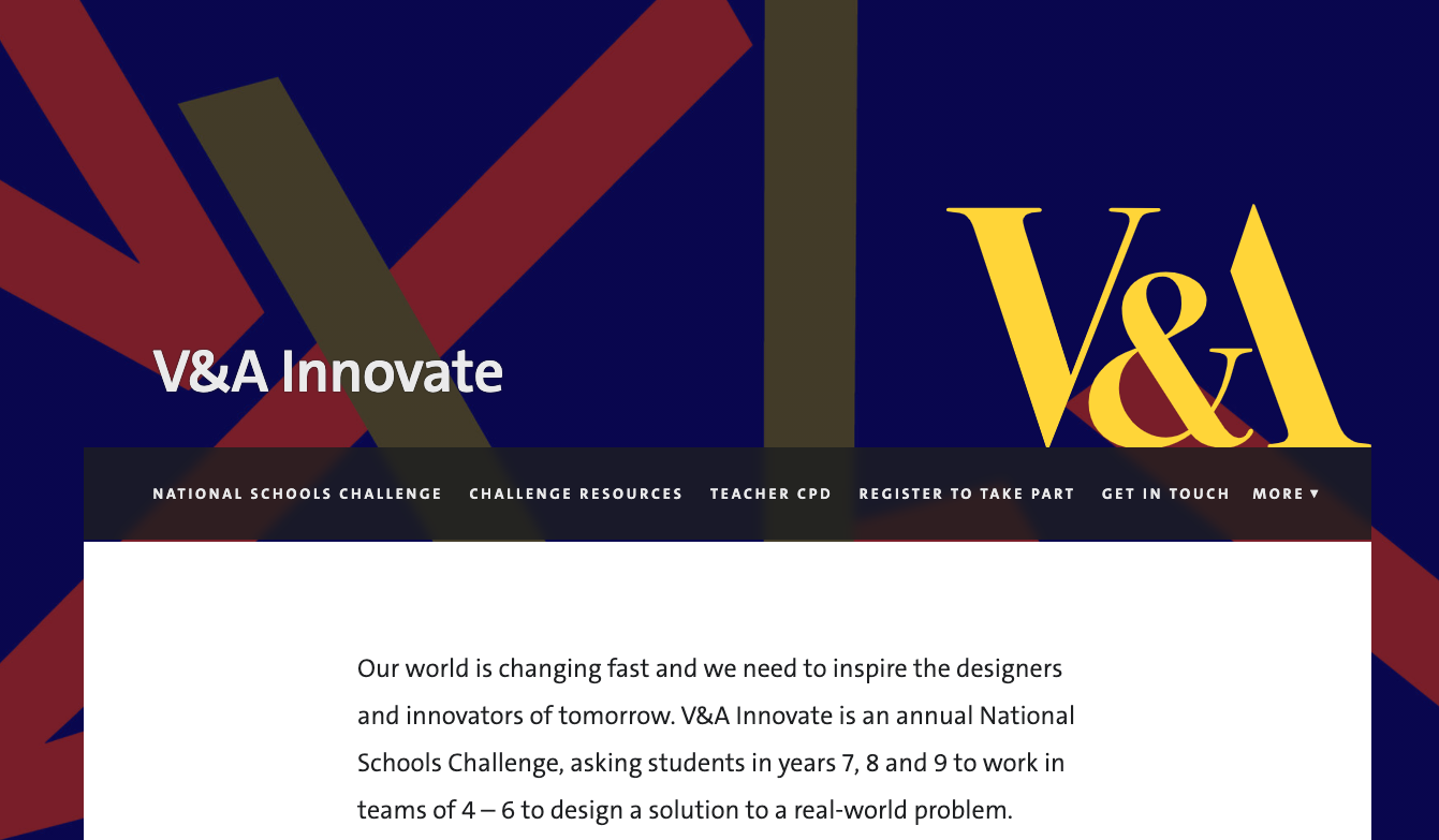 V&A의 중학교 디자인 교육 지원 프로그램