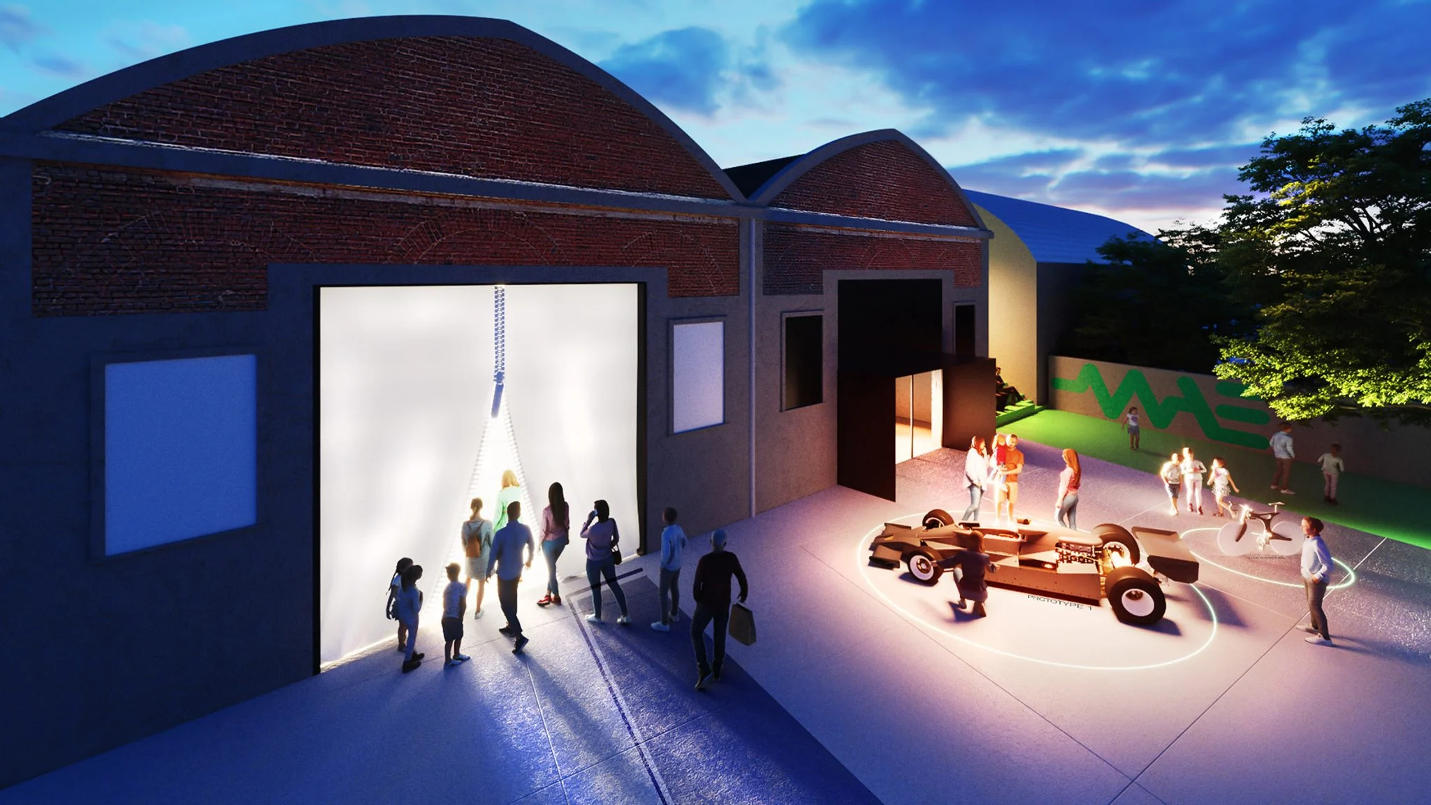 카를로라티 아소치아티, 탄소섬유 전용 박물관 디자인