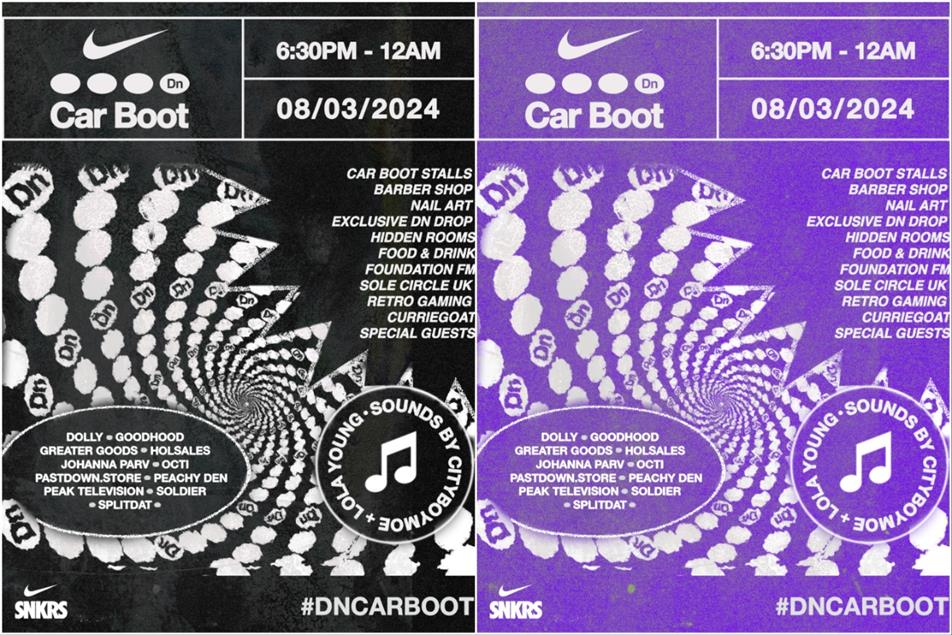 로컬 커뮤니티를 중심가치로 car boot sale 컨셉으로 진행한 Air Max Day ,London