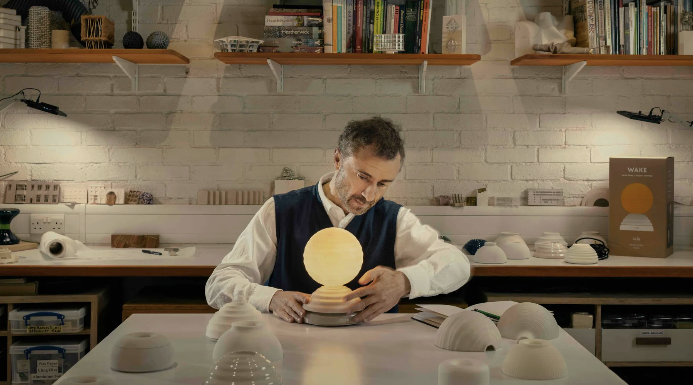 수면과 깨어남을 디자인하다 – Tala × Heatherwick Studio의 조명 실험