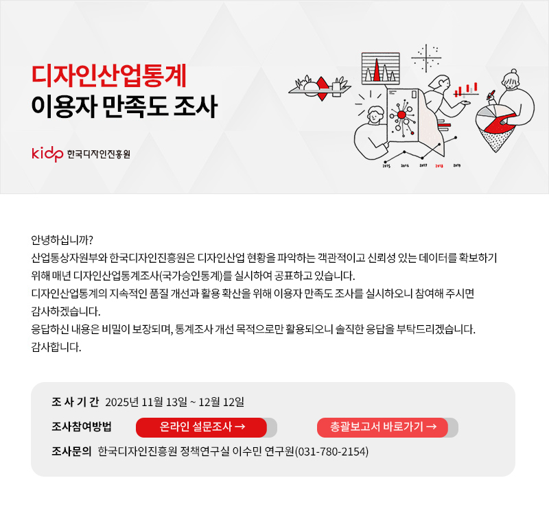 디자인산업통계 이용자 만족도 조사